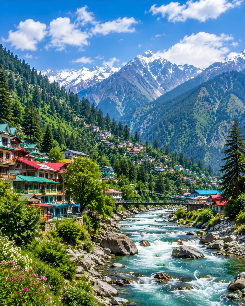Himachal Pradesh snowy mountains