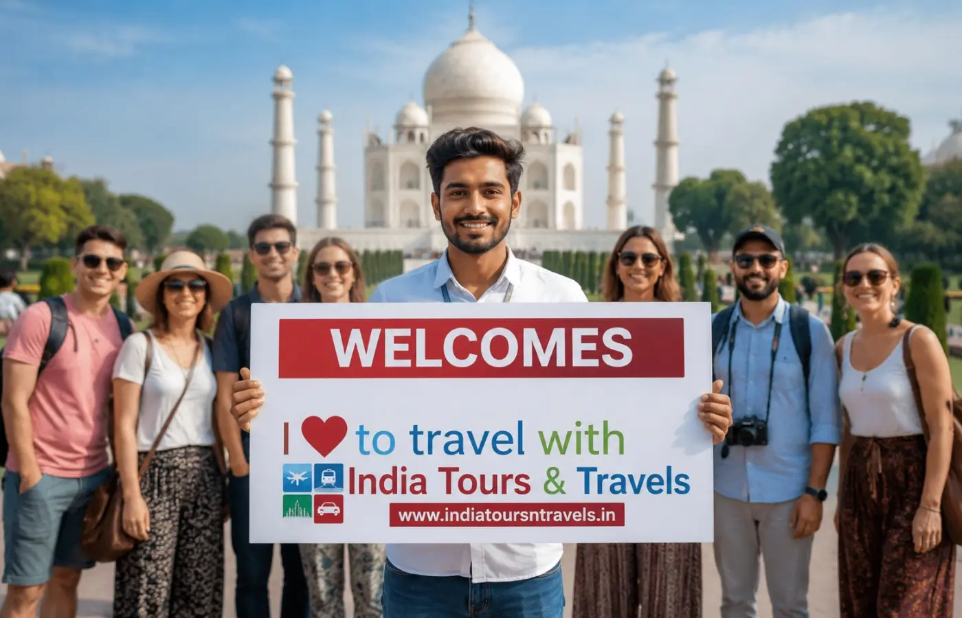 Happy travellers