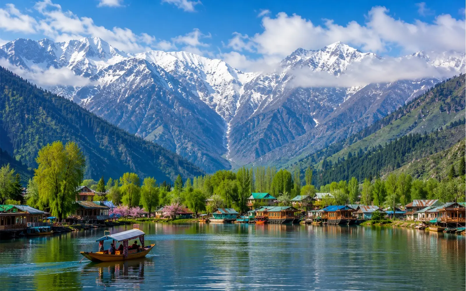 Kashmir valley in winter