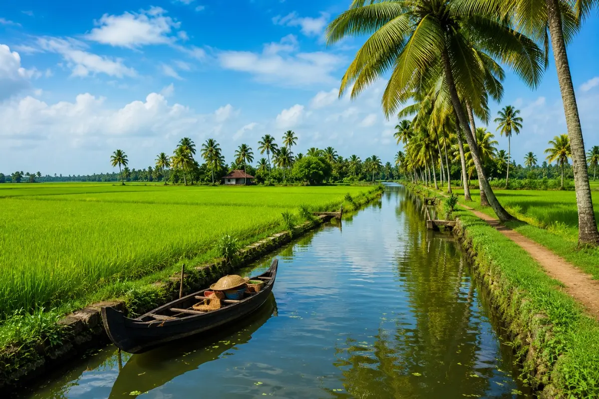 Kuttanad Paddy Fields Canal