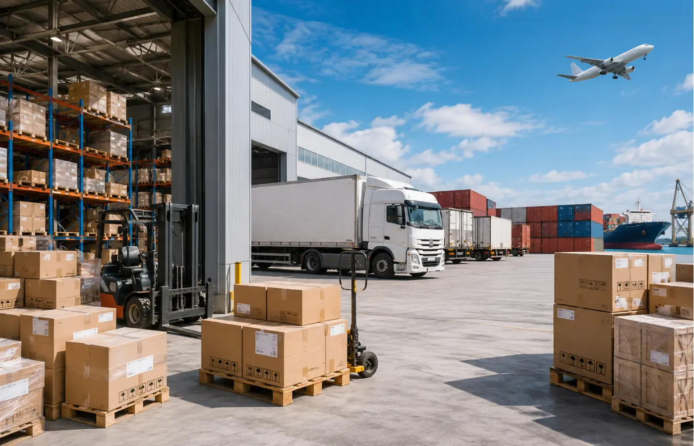 Courier service warehouse