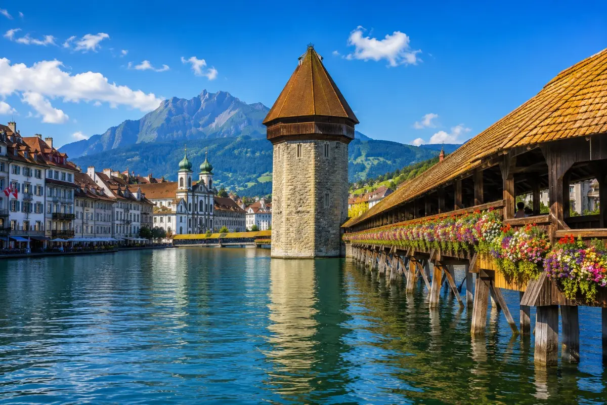 Lucerne Chapel Bridge Switerzland