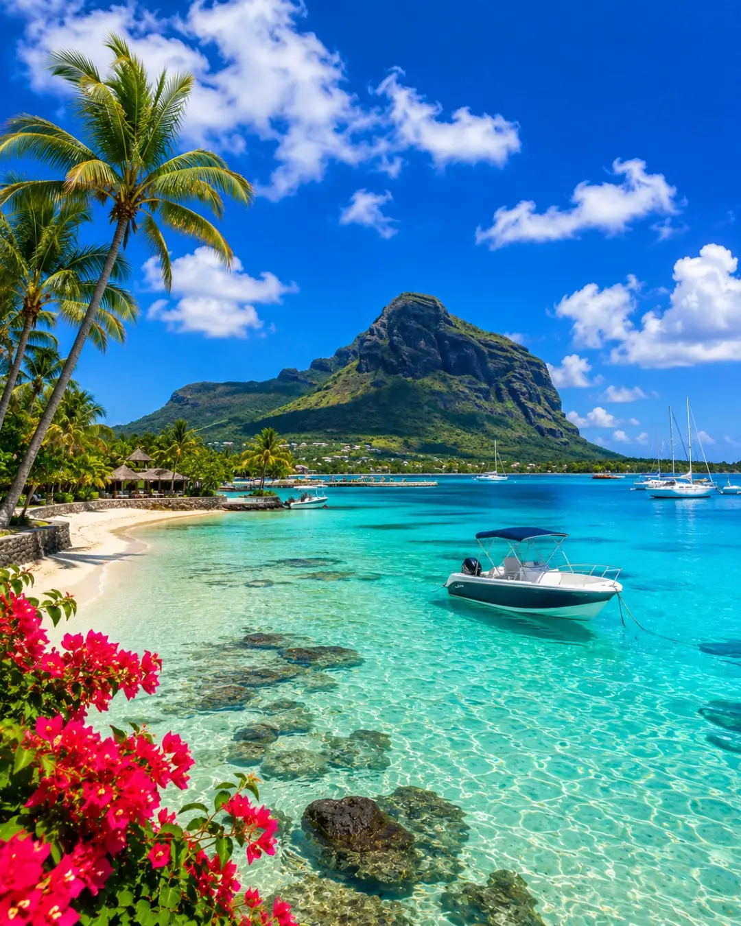Mauritius turquoise waters