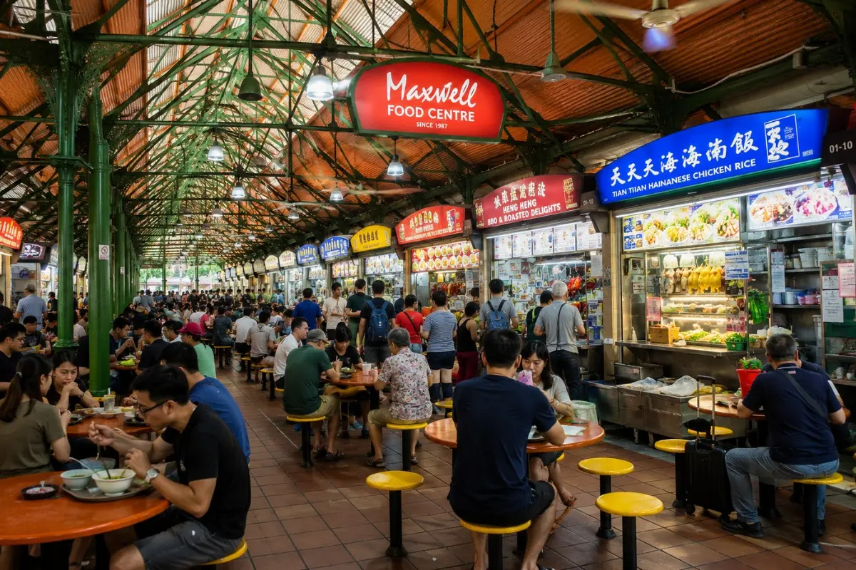 Maxwell Hawker Food Centre Singapore
