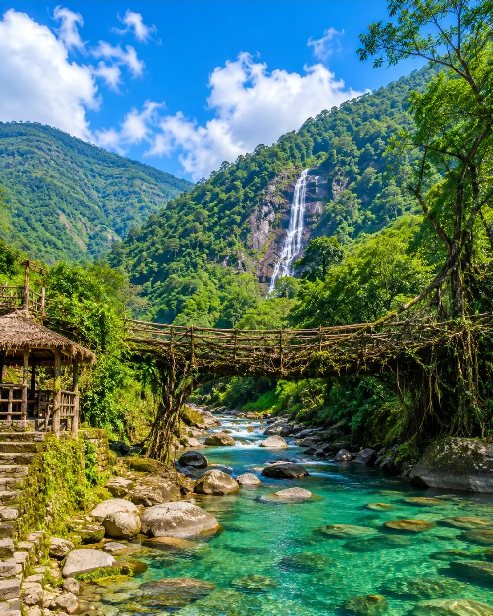 North East India lush green hills