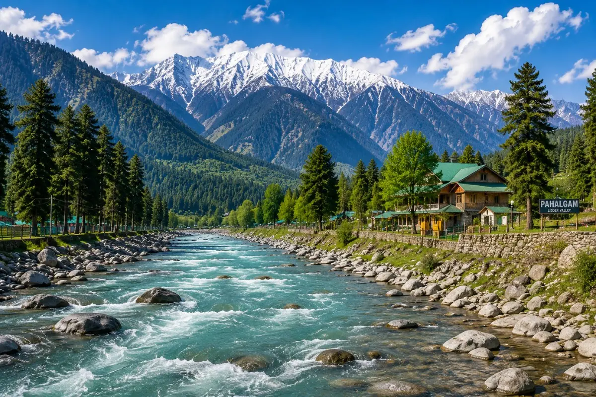 Pahalgam Lidder River Valley Kashmir